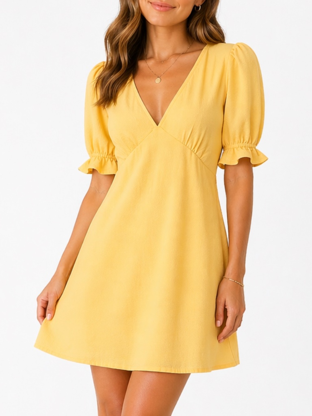 Vero Moda - Puff Sleeve Mini Dress